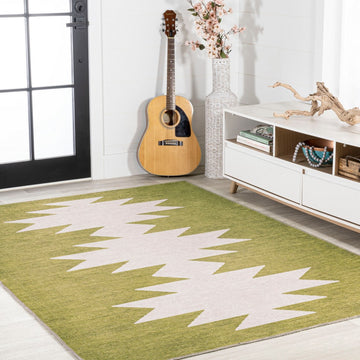 Chayton Minimalist Geometric Machine-washable Area Rug